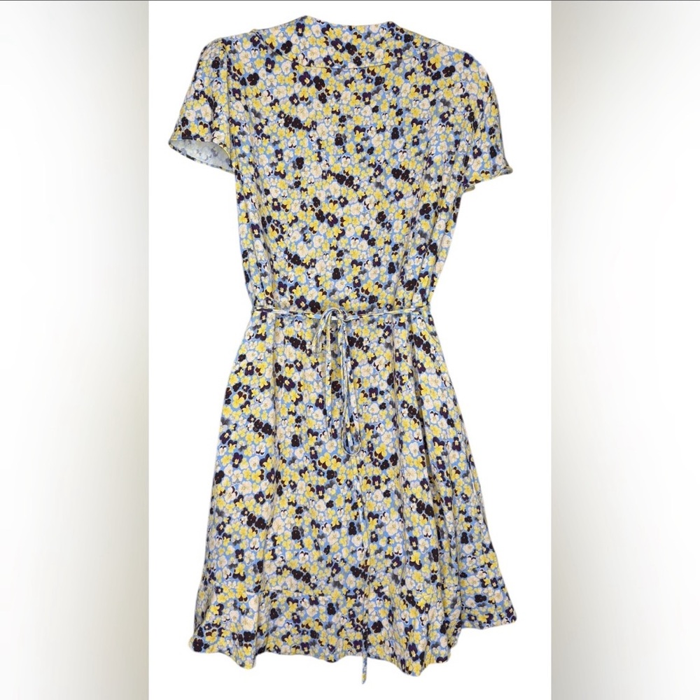 Sunday Best Floral Ruffle Wrap Mini Dress - Picture 2 of 5